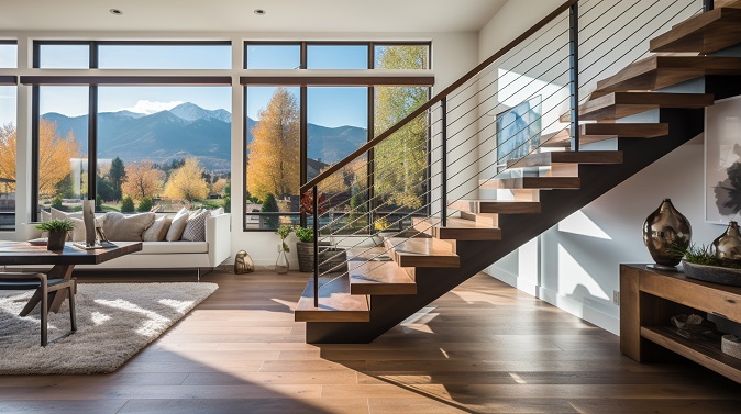Dove Valley CO Hardwood Stairs